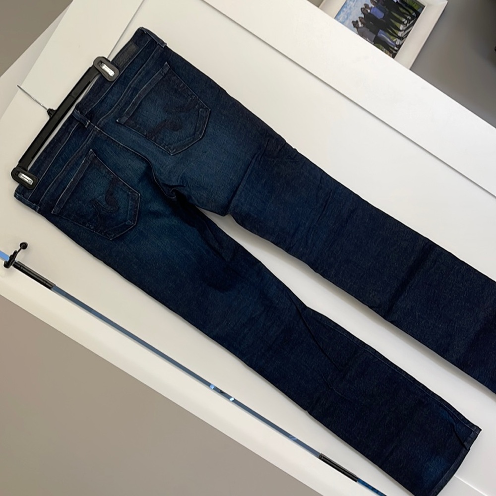 AG ballad, high rise, straight leg denim, 31R